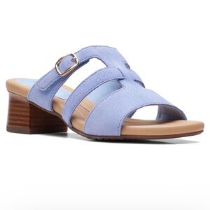 Clark’s Collection Desirae Palm Powder Blue Sandal